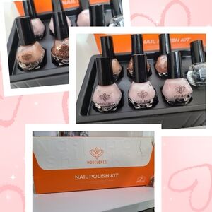 Modelones Nail Polish Kit - Pink and Glitter Shades